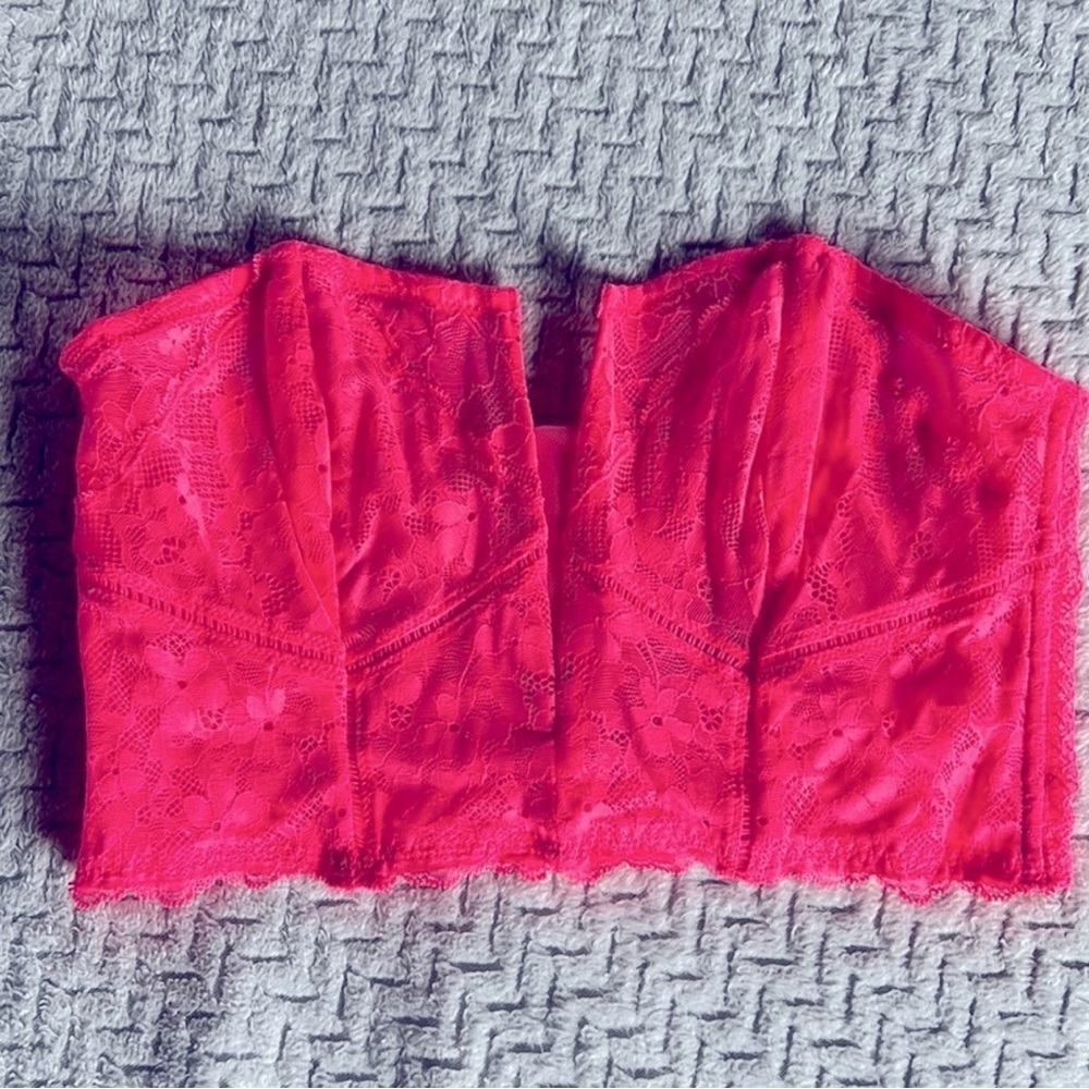💕 Victoria’s Secret Hot Pink Bustier Corset 💕